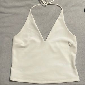 Whit halter top